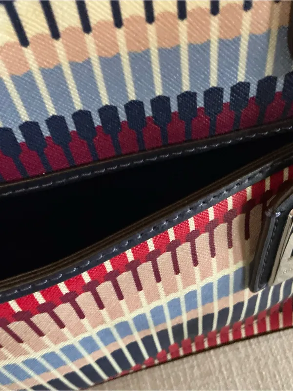 Ralph Lauren Lindley Alissa women’s shoulder bag tote purse multi striped - Image 12