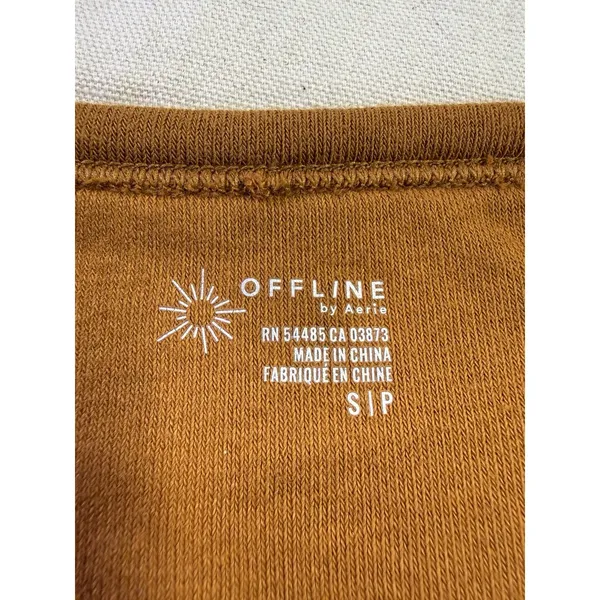 Offline By Aerie Terry Cloth Coverup/dress Burnt Orange Sz S F68 - Image 10