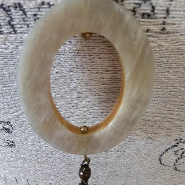 Banana Republic Aureus + Argent Brass Tassel Pendant Necklace - 32" Long Chain - NWOT - Image 5