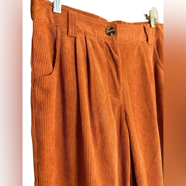 Halara Bombay Brown Mid Rise Corduroy Pants New with Tags - Image 2