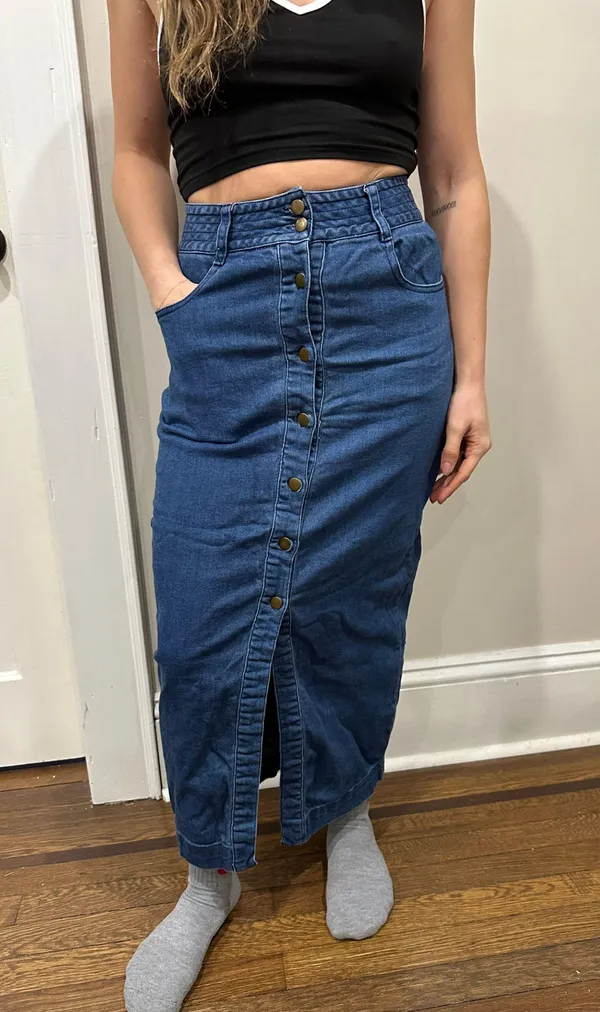 Jealous Tomato Denim Skirt - Image 2