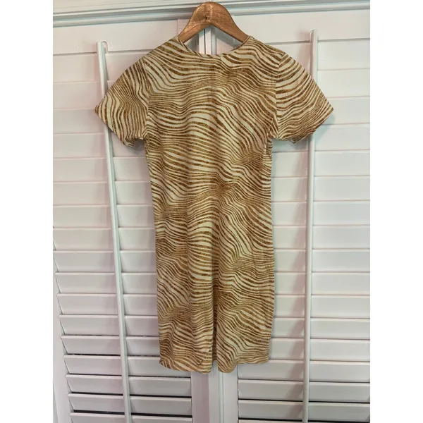 Motel tan And White Zebra‎ Print Dress Size - Image 2