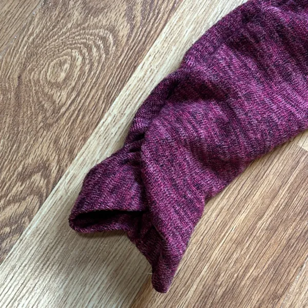 Maurices Raspberry Keyhole Light Sweater with Rouched Sleeves - Image 4