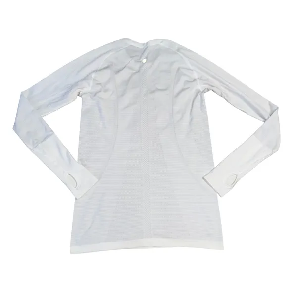 Lululemon Swiftly Tech Long Sleeve 2.0 Women 4 White Good Thumbholes Running - Image 5