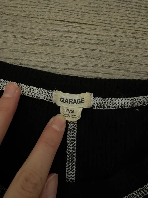 Garage Exposed Seams Crop Top - Image 2