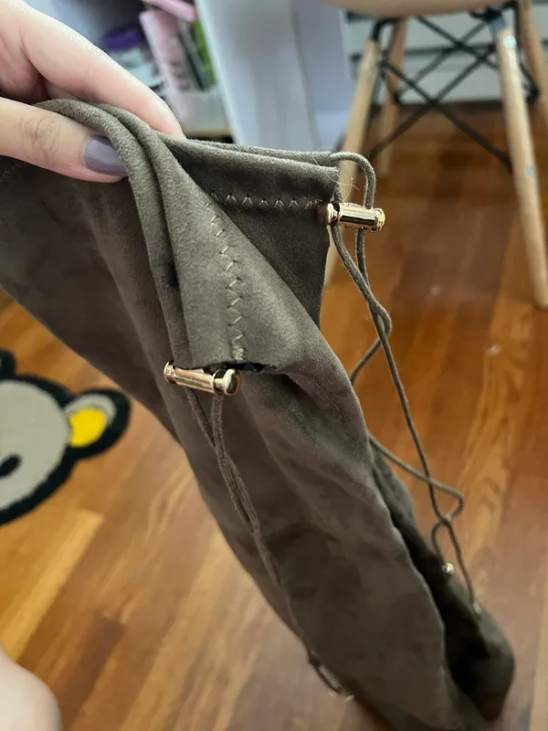 Amazon Over The Knee Taupe Suede Boots - Image 3