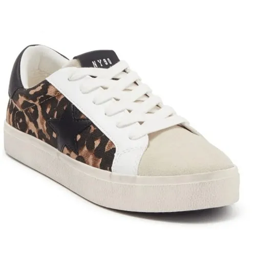 Steve Madden Fashion Sneakers Leopard Print‎ Star Suede Multi Color Size 5 - Image 11