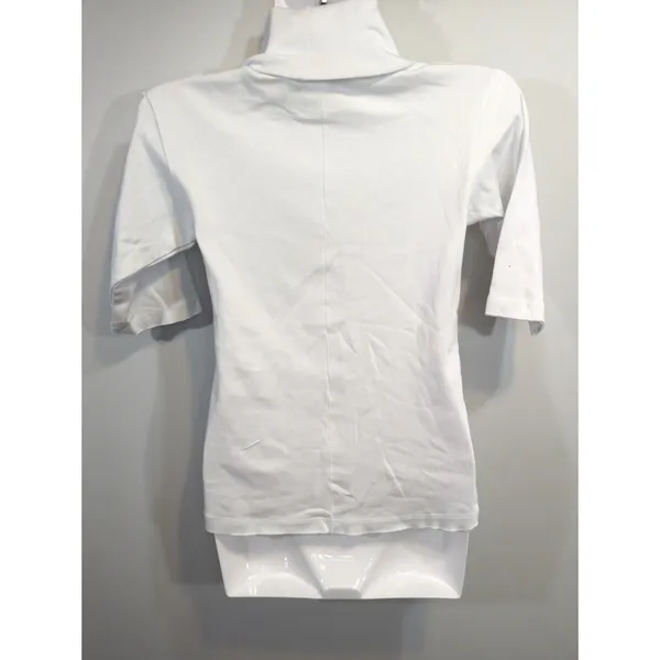 Free People Sunshine White Turtleneck Half Sleeve Fitted Top Womens MED NWT‎ - Image 6