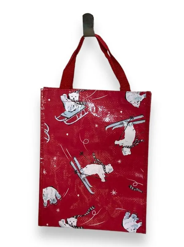 Vera Bradley Beary Merry Polar Bears Market Tote Shopping Bag Reusable Christmas - Image 6