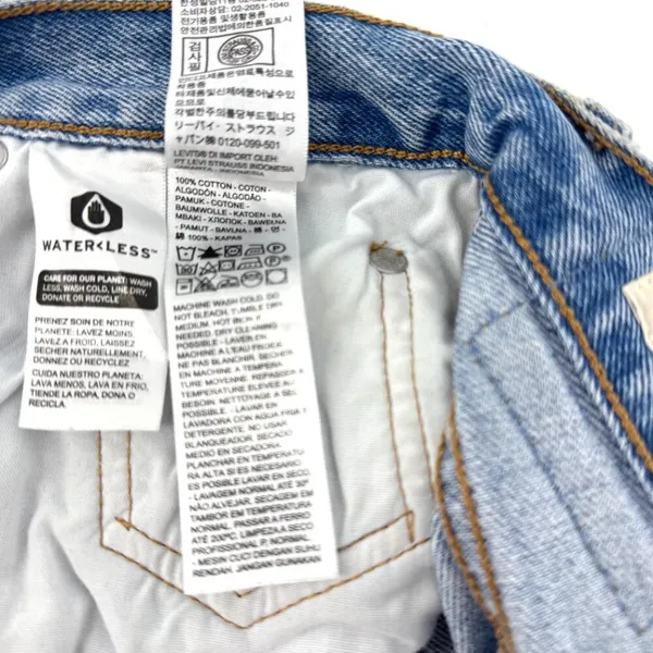 Levi's 501 Button Fly‎ Straight Leg Distressed Non-stretch Cotton Denim 27 - Image 10