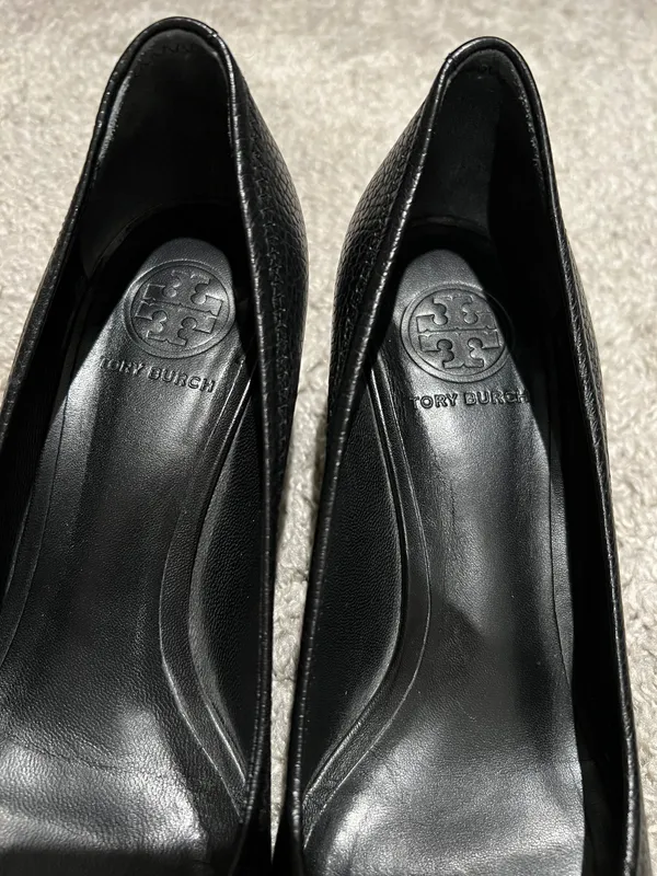 Tory Burch Sally Peep Toe Wedge Heels - Image 5