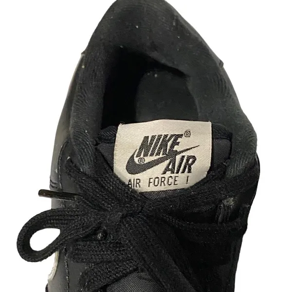 Nike Air Force 1 Black White Size 6 - Image 9