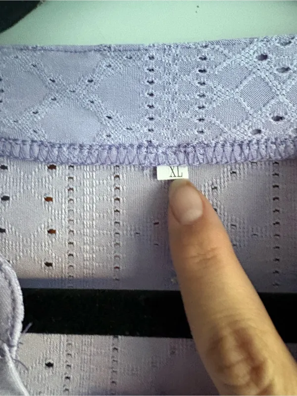 Women's Lavender Eyelet Long - Image 3