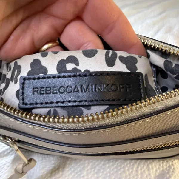 Rebecca Minkoff Avery Crossbody Bag Taupe - Image 6