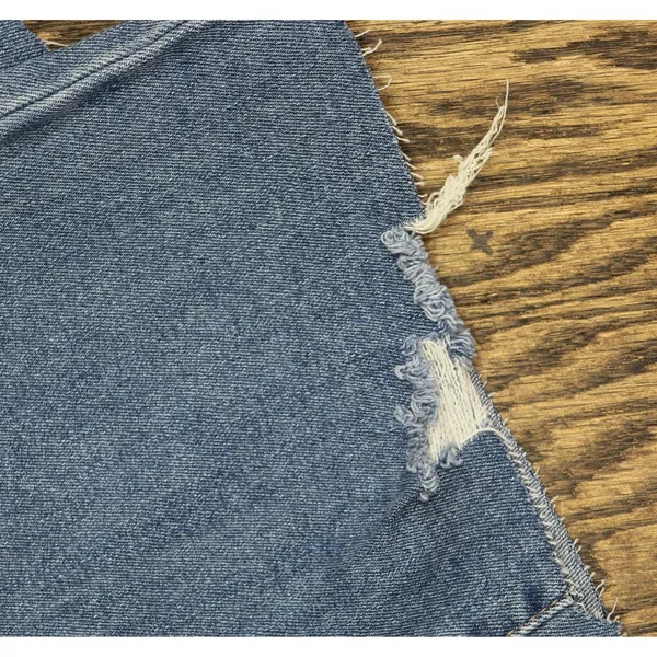 NWT Gogo Jeans Distressed Frayed Straight-Leg Jeans Medium White Wash Blue 20W - Image 16