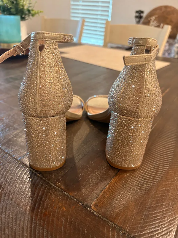 Kelly & Katie Heels Gold Sparkly - Image 5