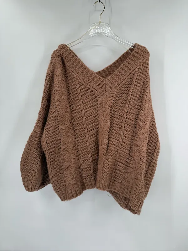 POL Rust Chunky Sweater size medium - Image 3