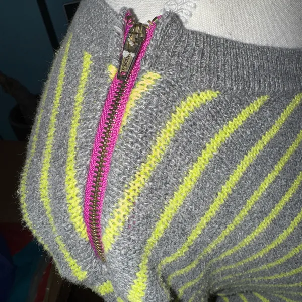 American Eagle Fun striped knit crewneck sweater - Image 4