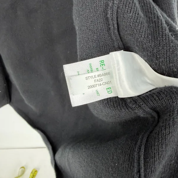J.Crew Chelsea Cardigan Womens Large Black Open Front Knit Longline Sweater - Image 9