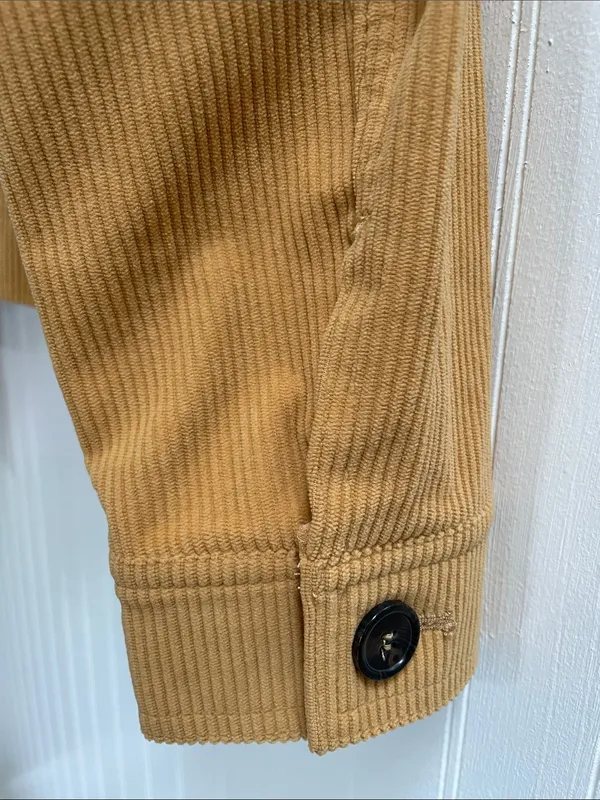 AVEC LES FILLES Relaxed Corduroy Flap Pocket Jacket Shacket Size S NWT - Image 5