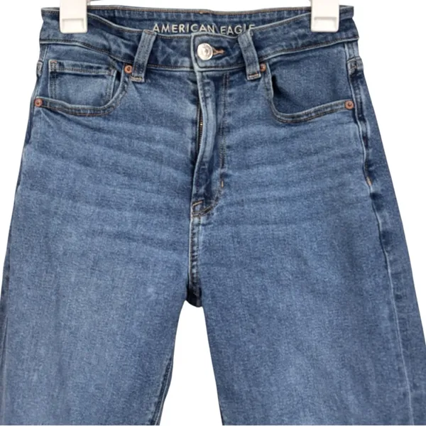 American Eagle Blue Jeans Stretch Denim Size 6 Long Women's - Image 2