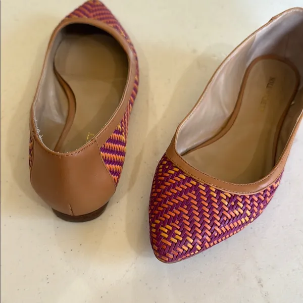 Sole Society Women's Purple and Tan Flats - Image 3