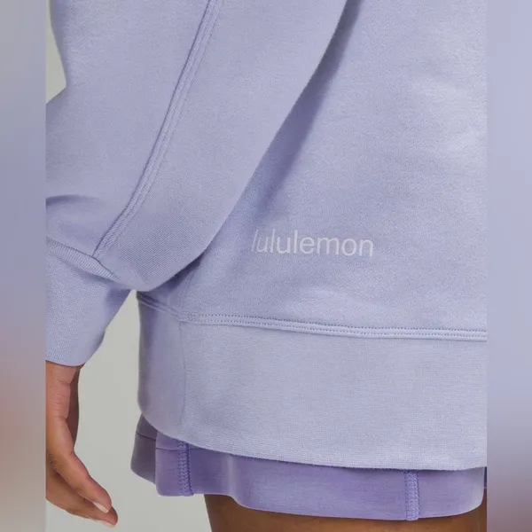 Lululemon NWT Perfectly Oversized Crewneck Sweatshirt Lilac Smoke Size 6 graphic - Image 2