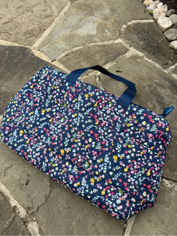 Vera Bradley | Poppy Meadow Floral Quilted Duffle bag - Image 3
