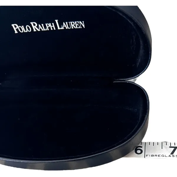 Polo Ralph Lauren Black Hard Shell Sunglasses Eyeglass Case Velvet Lined - Image 6