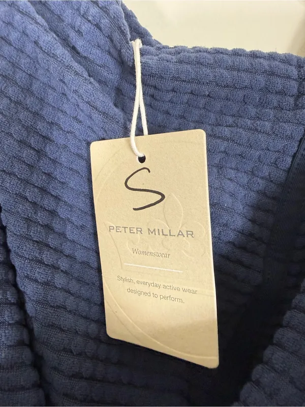 NWT Peter Millar Peter Millar Women's Navy Maven Full-Zip Hoodie Blue - Image 8