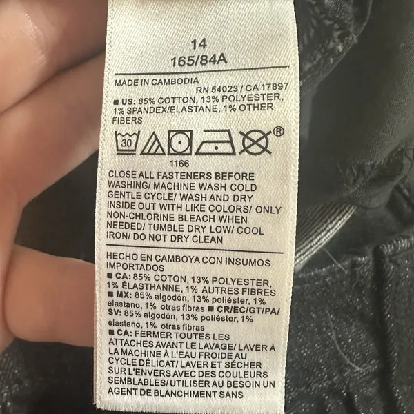 NEW Old Navy High Rise Wow Barrel Leg Jeans Womens 14 Dark Blue Black Wash 2025 - Image 6