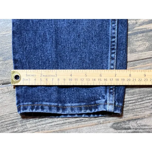 Wrangler 20X Straight Leg Blue Jeans‎ Western Denim Size 14 31x33 Mom Riding VTG - Image 10