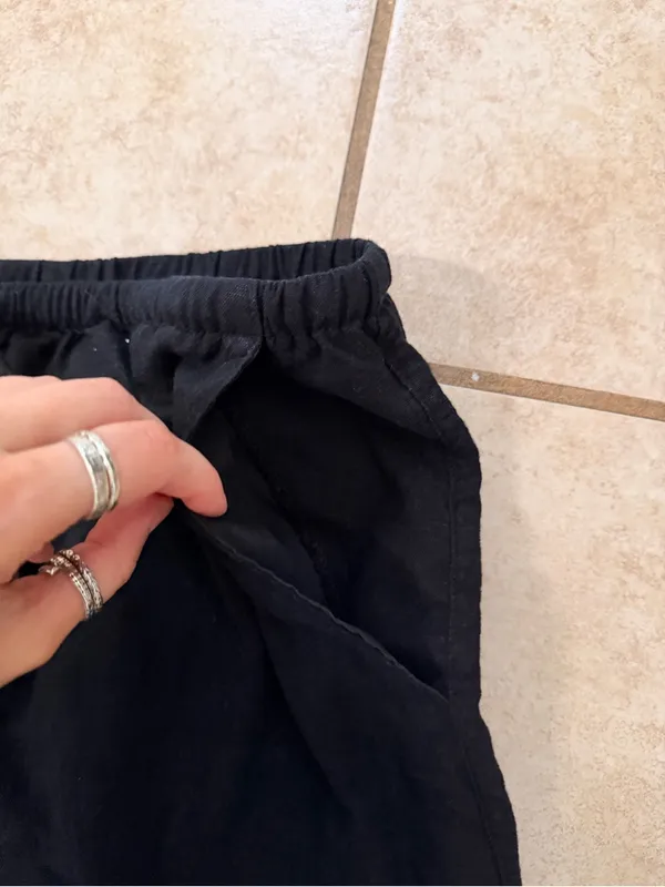 ASOS Design Black Drawstring Shorts - Image 2