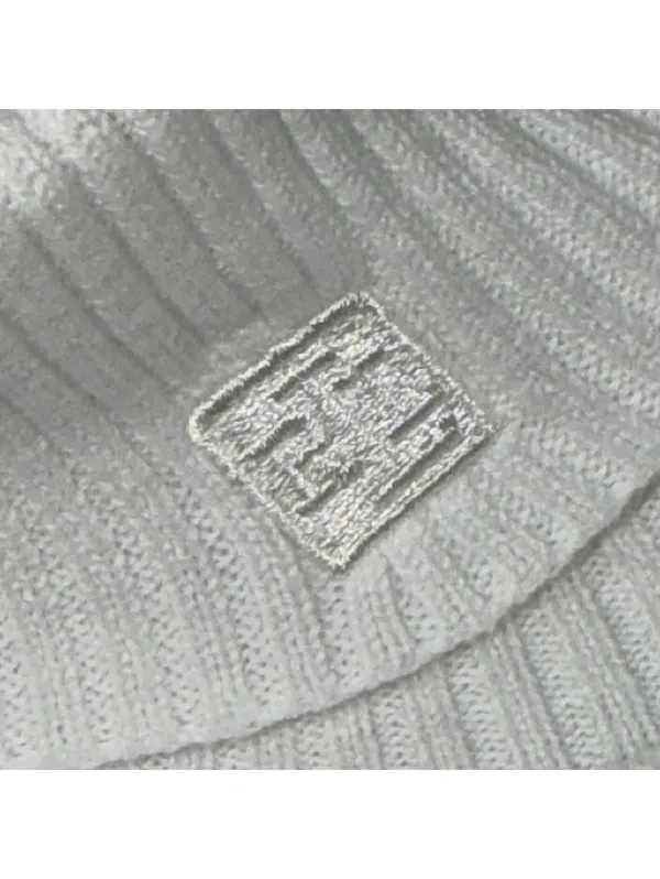 Lauren Ralph Lauren S White Ribbed Turtleneck Sweater - Image 5