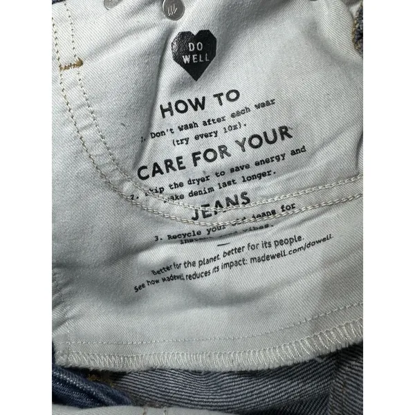 Madewell The Perfect Vintage Straight Jean Womens Size 30P NEW Jeans Whiskering - Image 11