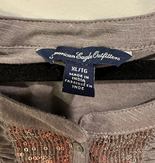 American Eagle Button Up Sleeveless Blouse - Image 2