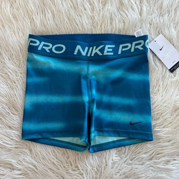 Nike Pro Shorts Green Abyss Size Medium IH7636-301 - Image 3