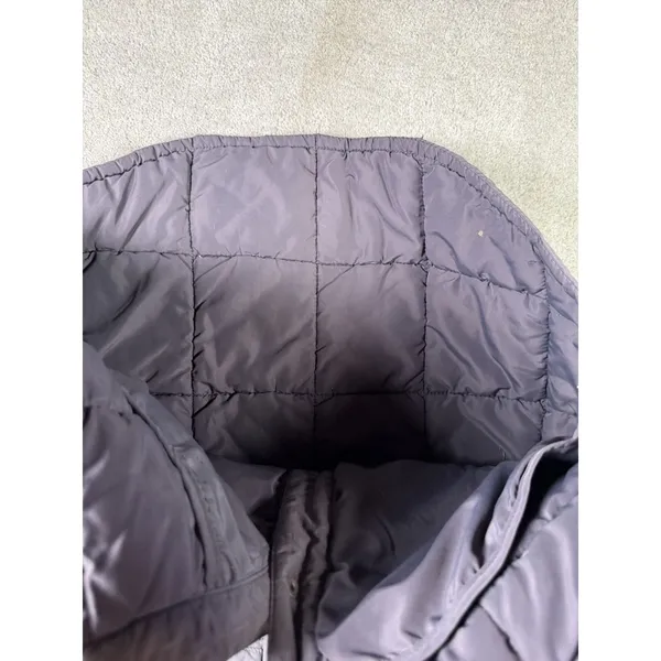 Roots Canada Women's M Charcoal Down Feather Quilted Puffer Snap Warm Jacket* - Image 6