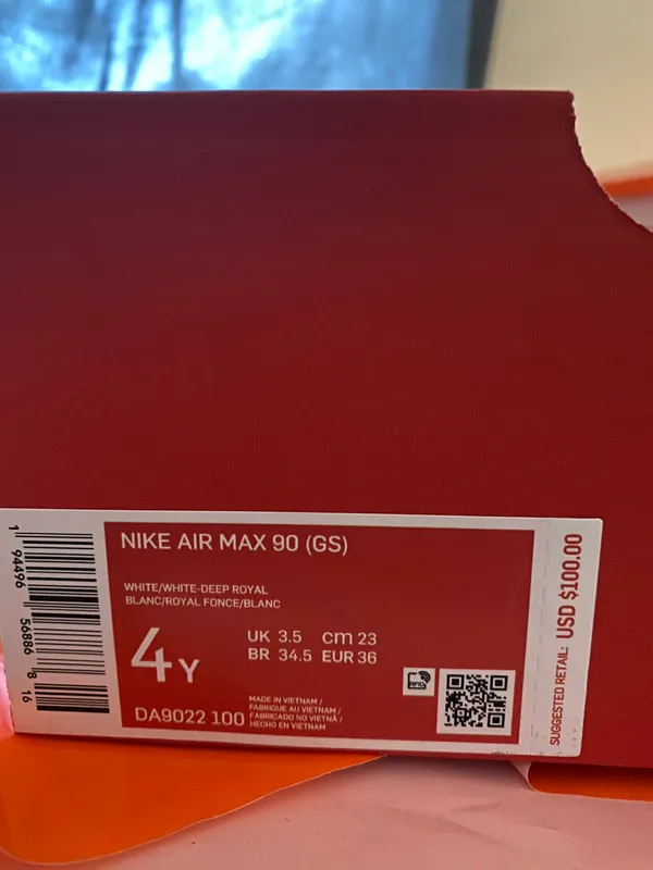 Nike Air Max 90 Leather GS ‘USA’ - Image 4