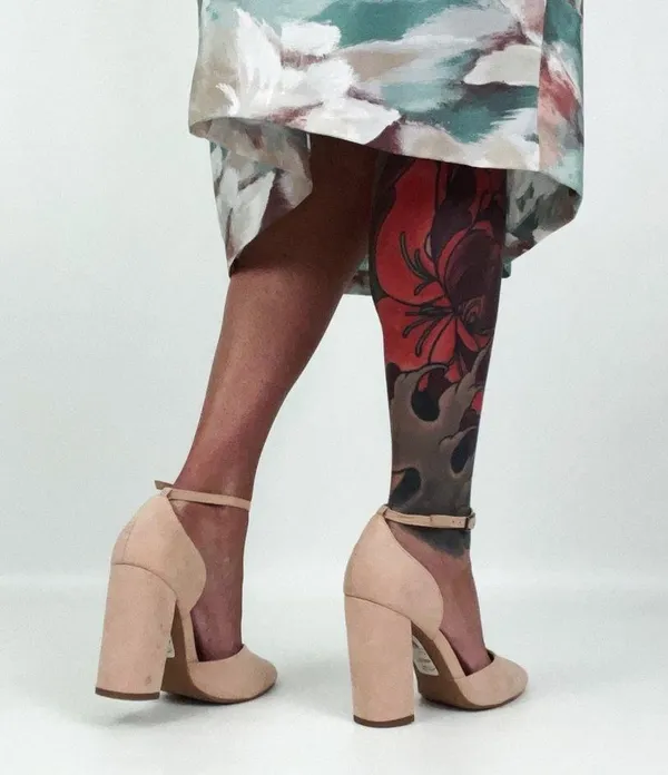 ASOS Pleasant High Block Heels in Blush Pink | Size 7 - Image 3