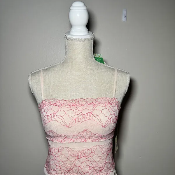 Free People Intimately | Double Date Embroidered Mesh Crop Camisole - Image 6