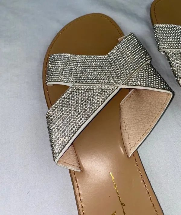Sandals Gold Size 9 - Image 2