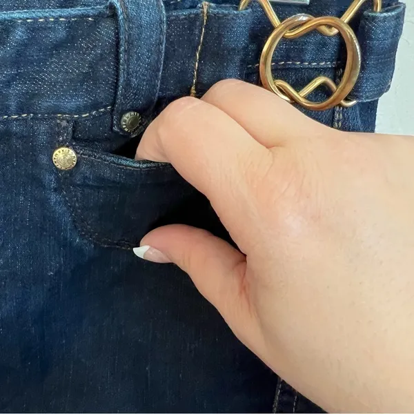 AX‎ Armani Exchange Denim Pencil Skirt - Image 3
