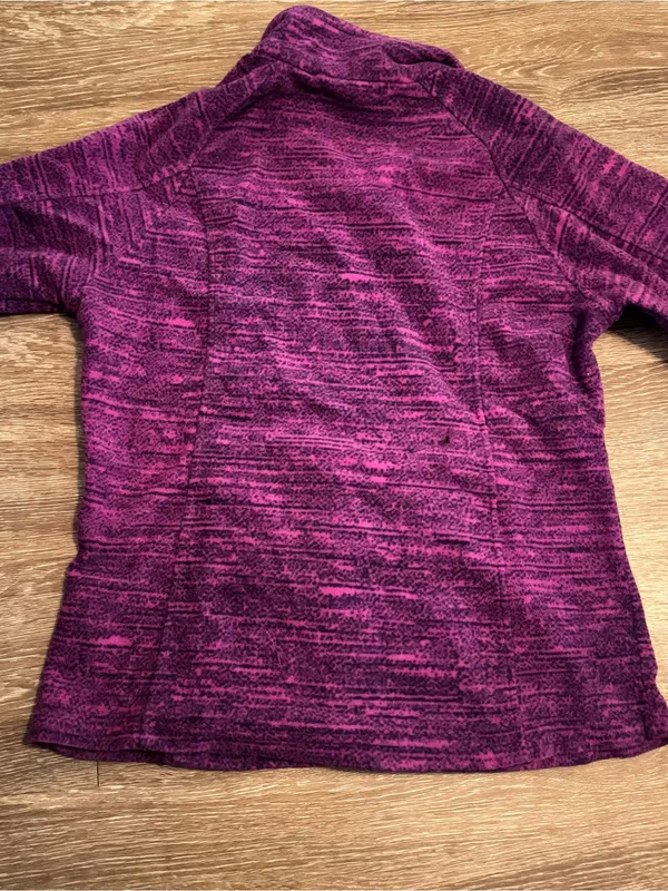 Columbia Women's Magenta Purple Full-Zip Teddy Fleece Jacket - Image 5