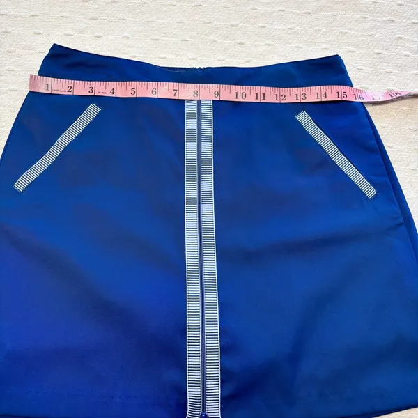 Lady Hagen Navy Blue Golf Skort‎ Brocade Trim Women’s Size 6 - Image 3