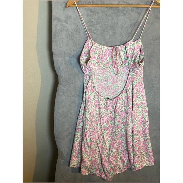 Zara Floral Mini Floral Coquette Preppy Dress‎ Romantic size Large - Image 5