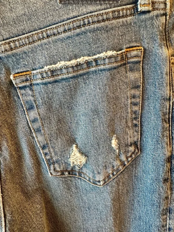Abercrombie 90s Straight Ultra High Rise Criss Cross Waist Jeans Size 27 4 - Image 9