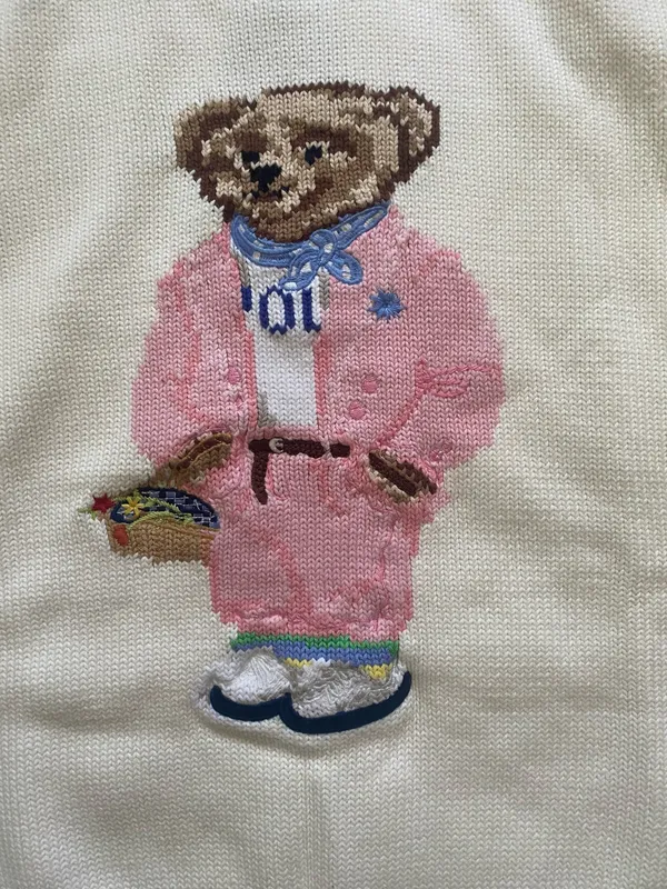 Pink Polo Ralph Lauren Men’s/Unisex Sweater Bear - Image 2