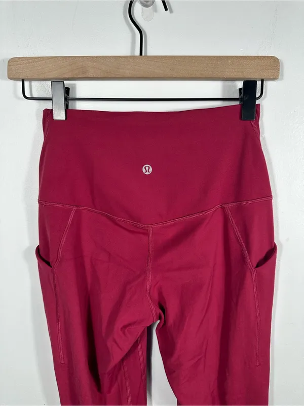 Lululemon Align High Rise Pant 25 Leggings Womens 6‎ Red Nulu Yoga - Image 6