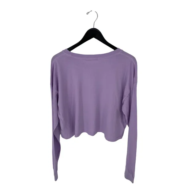 Daydreamer LA Women's Beach Boys License Plate Crop L/S Merch Tee Lavender S $98 - Image 4